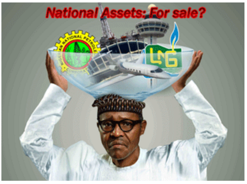 Image result for Buhari Sells Nigeria's Asset