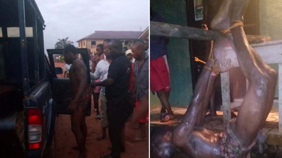2 Men And A Female Kidnappers Stripped And Beaten 