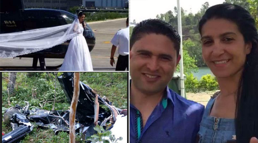 Dead Bride: Helicopter Crash Kills Bride On Her Wedding Day
 Helicopter Crashes Wedding