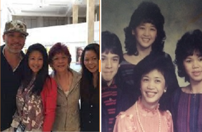 Jo Koy, his mom, and two sisters
