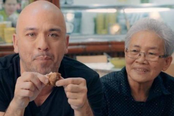 Jo Koy and his mother, Harrison