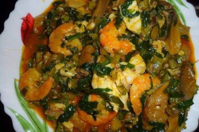 Mushroom Okra Soup Nigerian foods
