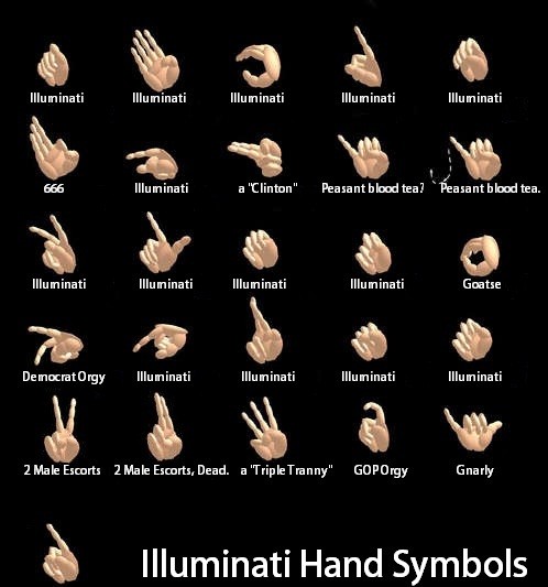 illuminati hand shake and symbols