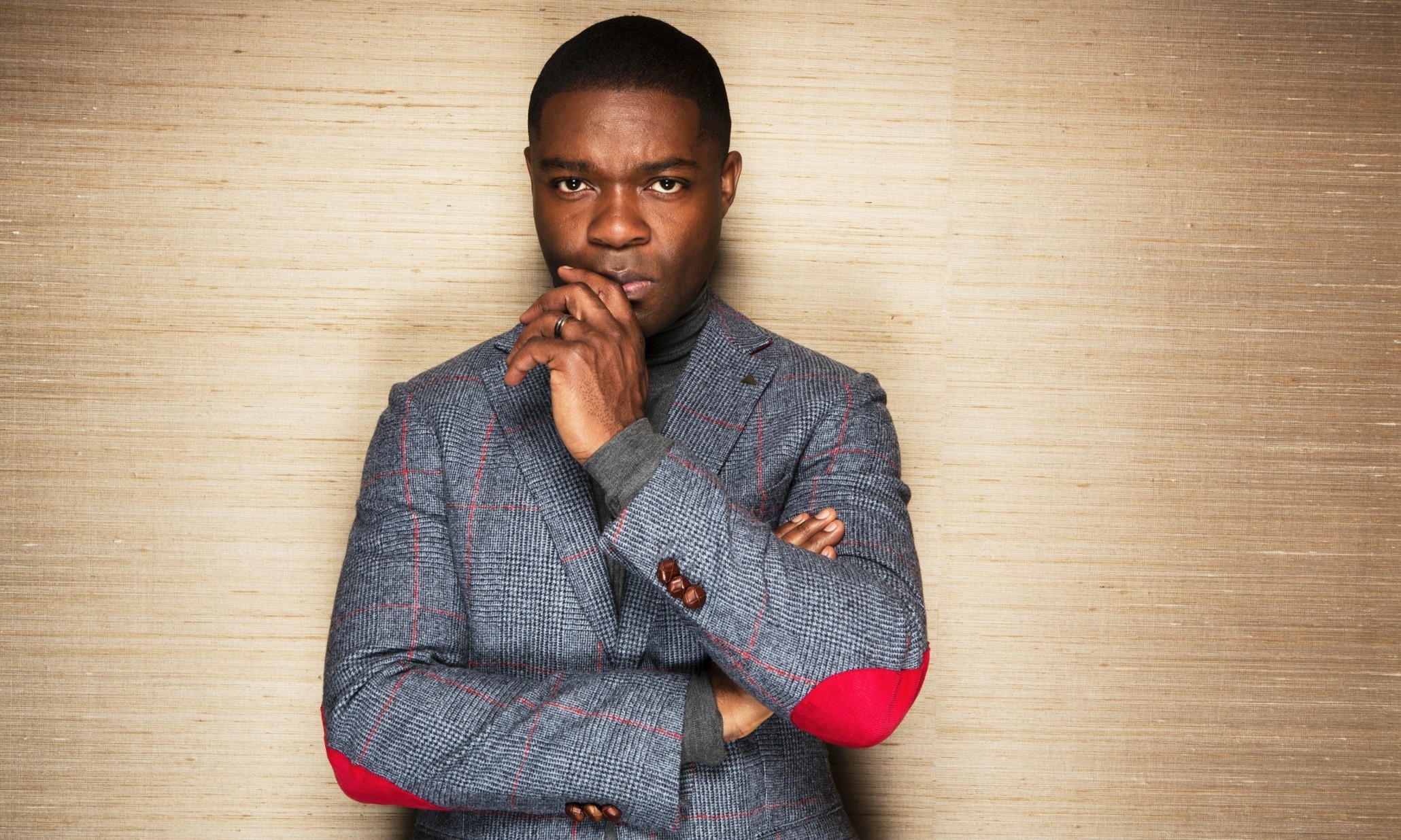 David Oyelowo is a British actor. He has played supporting roles in the films 'Rise of the Planet of the Apes' ,'Middle of Nowhere', 'Lincoln' and garnered praise for portraying Louis Gaines in 'The Butler'. On television , he played M15 officer Danny Hunter in the British series 'Spooks'. In 2014, Oyelowo played Martin Luther King, Jr in the biographical drama film ' Selma', for which he received a Golden Globe for Best Actor. David Oyelowo is photographed at the Corinthia Hotel in central London, England.