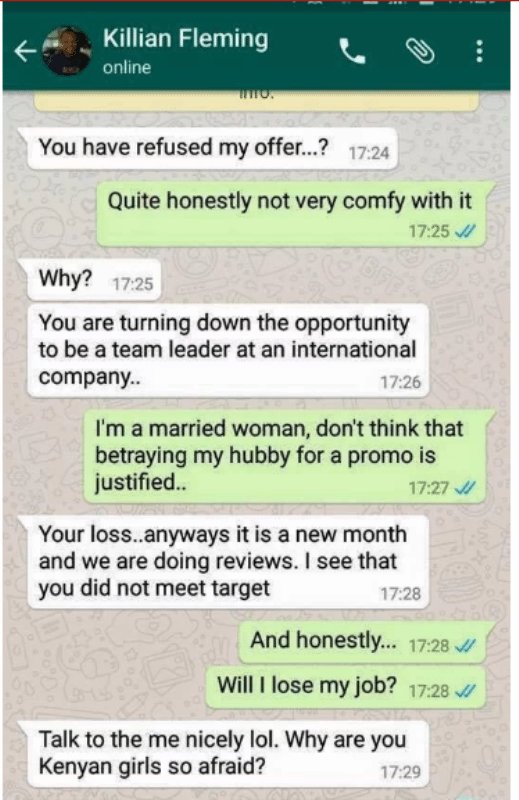 Killian Mabhena Offers Married Employee Promotion For Sex