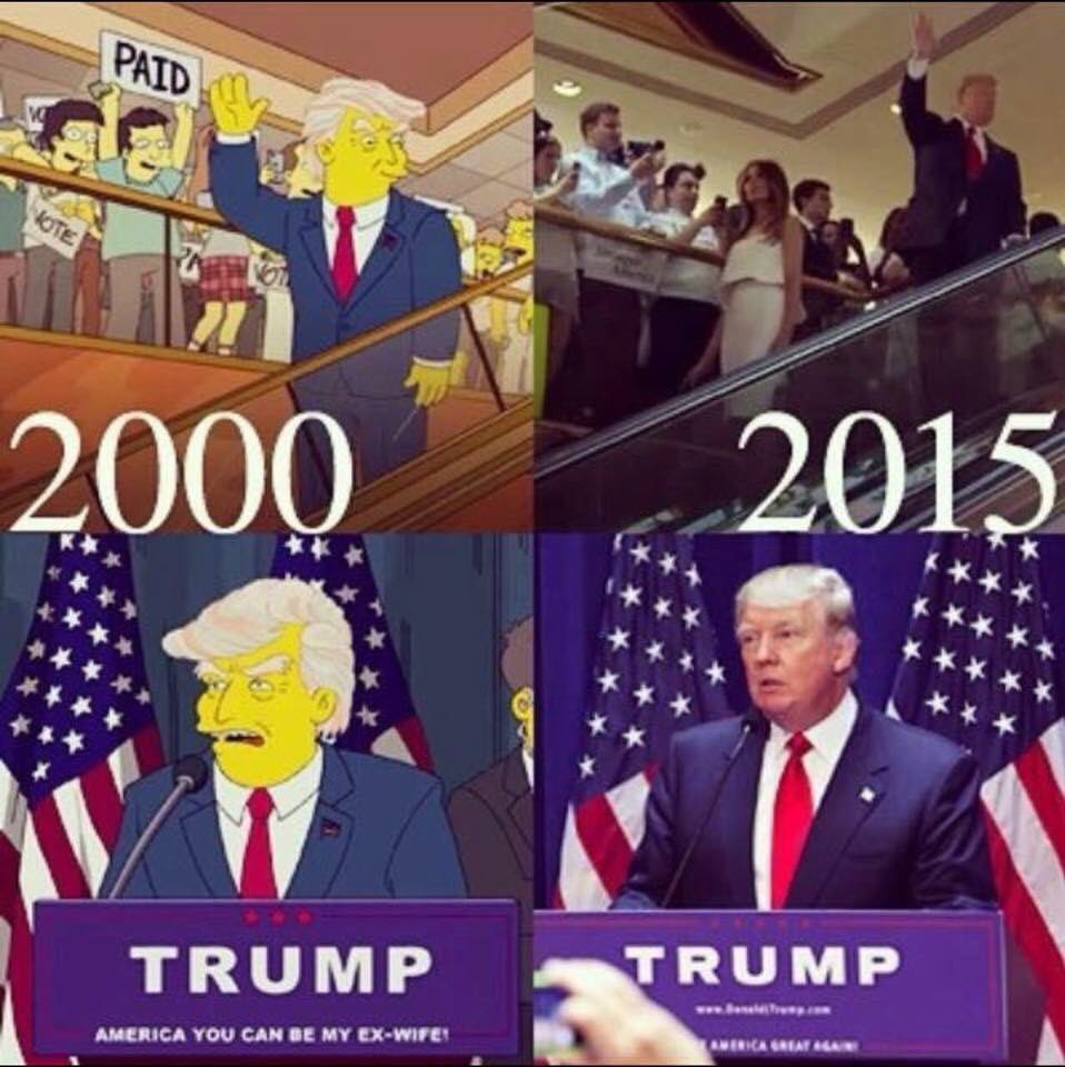 How The Simpsons Cartoon Predicted Trump's Victory 16 Years Ago