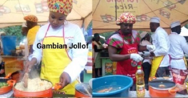 Image result for cook jollof with firewood in nigeria