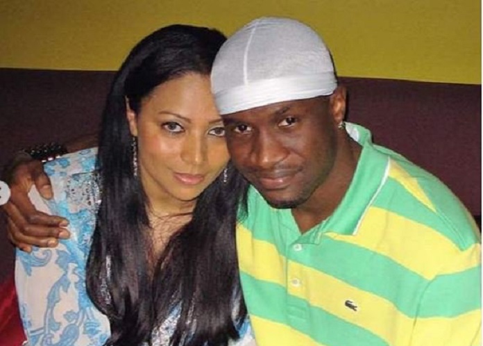 Throwback picture of Peter Okoye and Lola Omotayo