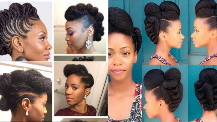 Afro updo
