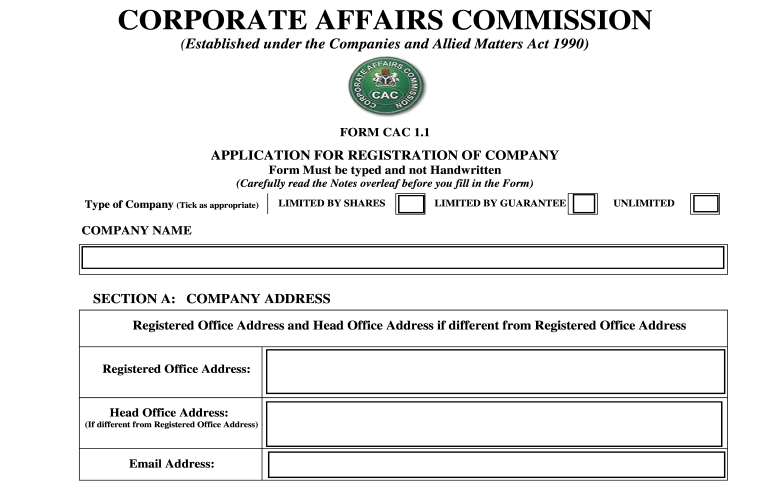 CAC form