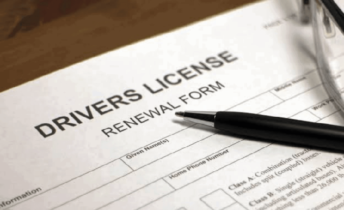 FRSC driver's license rewal form