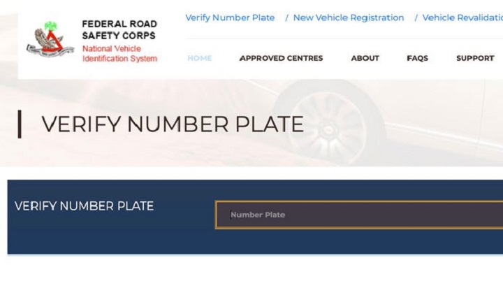FRSC-number-plate-verification