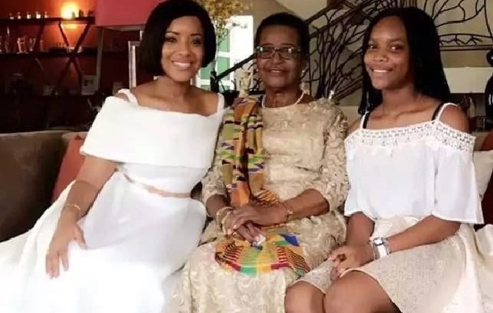 Joselyn Dumas, her mother and daughter, Senia