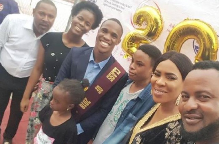 Saheed Balogun reunites with his exwife Fathia to celebrate their son's graduation