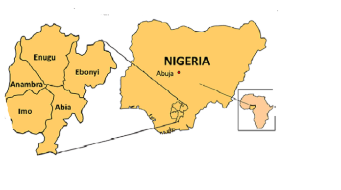 How many states make up the South East states in Nigeria?