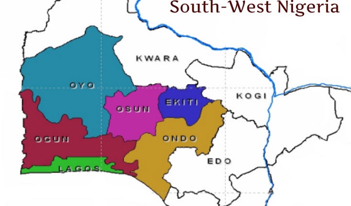 All South West states in Nigeria